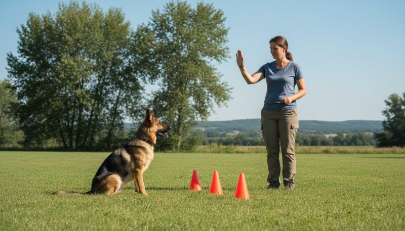 nemacki ovcar trening poslusnosti